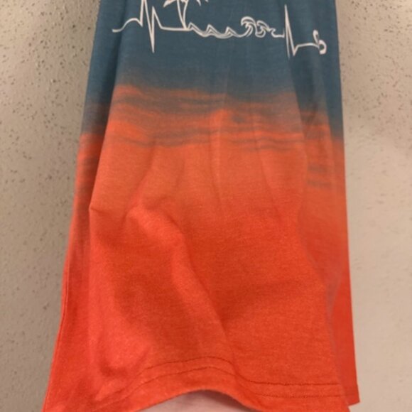 Tank Top Playero con Estampado Tropical (Tropical Tie-Dye Racerback Tank top) - Picture 4 of 4